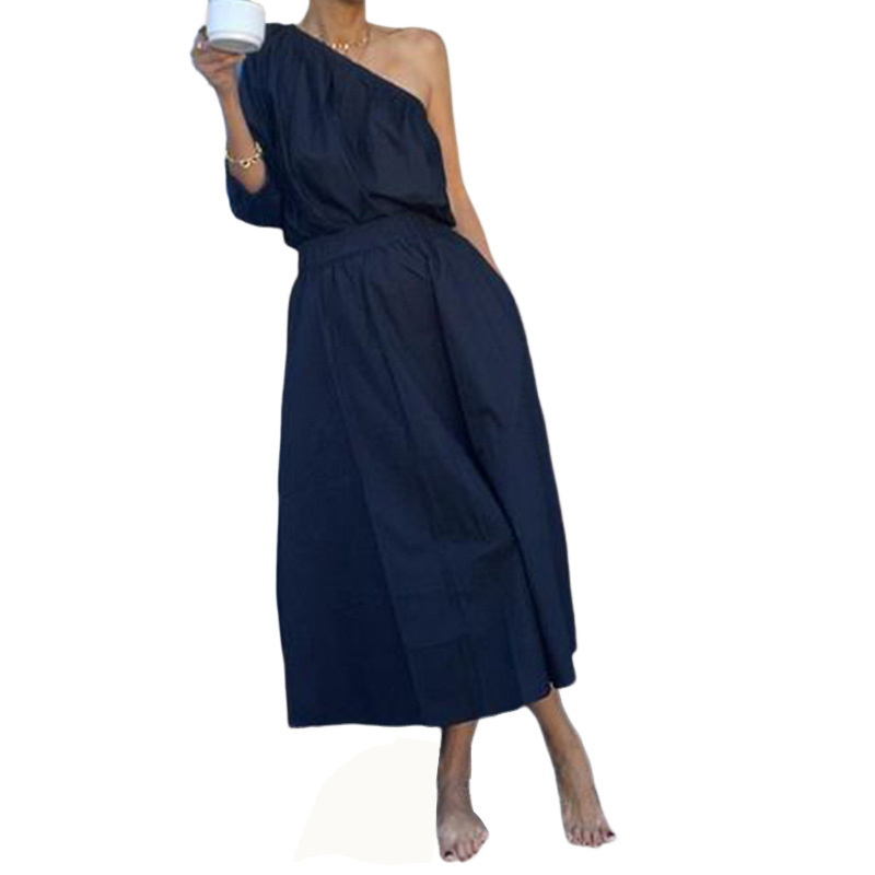 One-Shoulder Skirt Suit – Bold Elegance