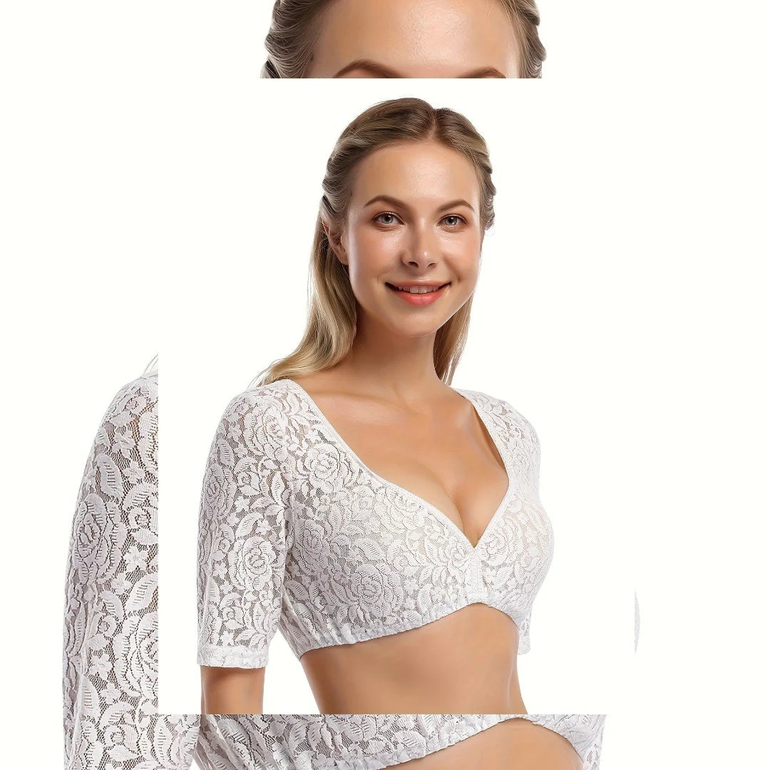 Sexy Lace Stitching Small Shirt Top