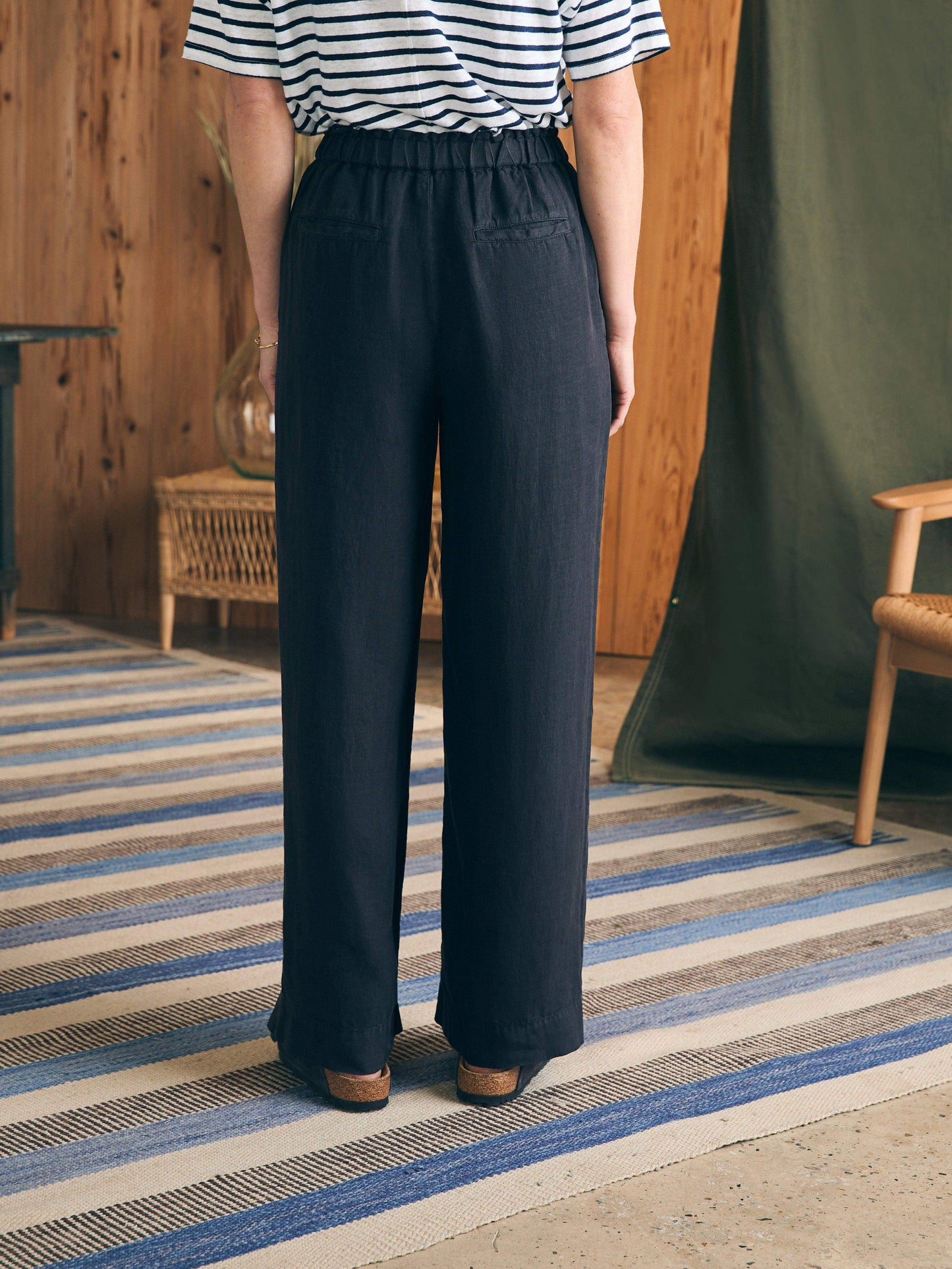 Monterey Linen Pant - Moonless Night
