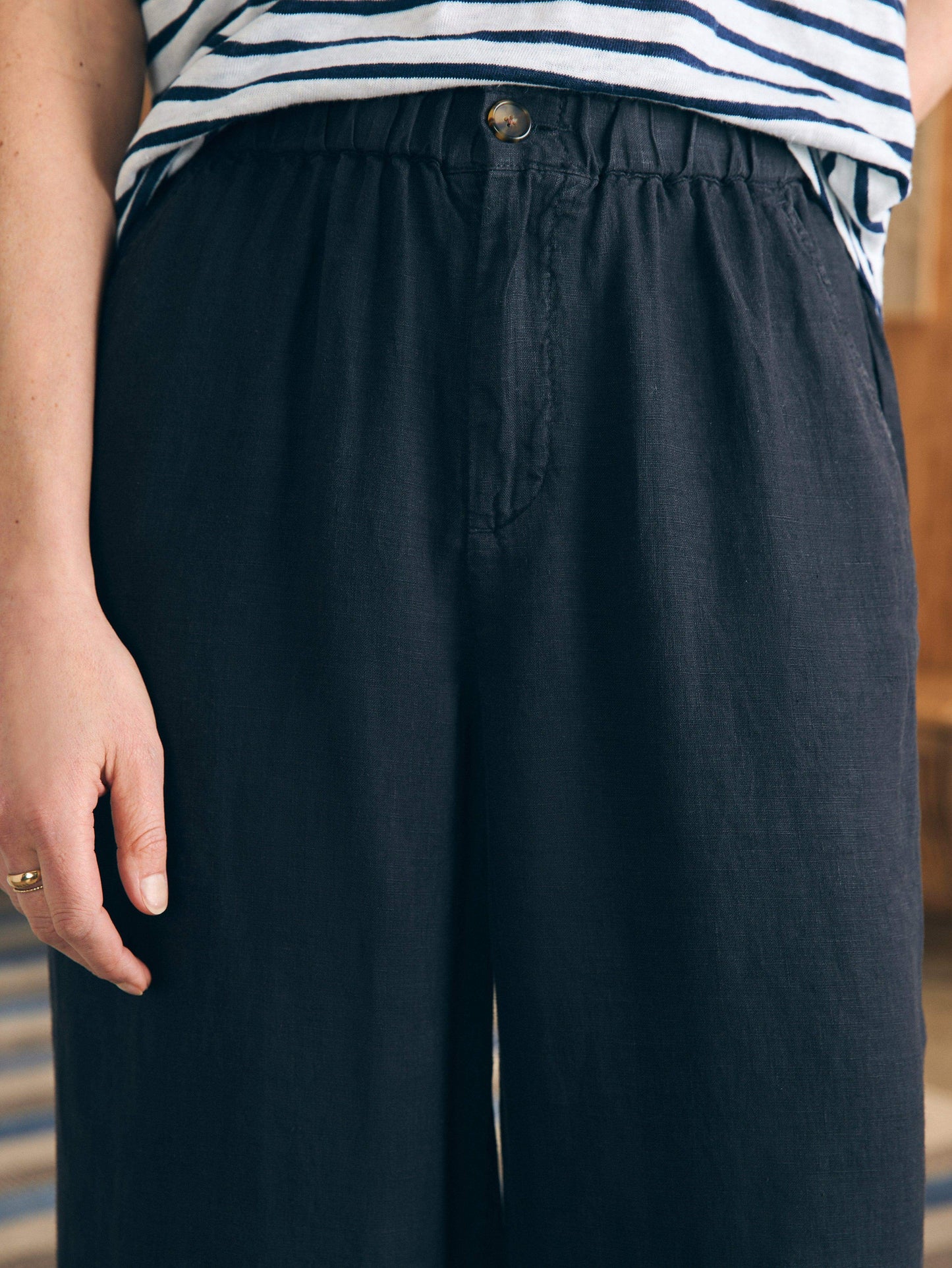 Monterey Linen Pant - Moonless Night