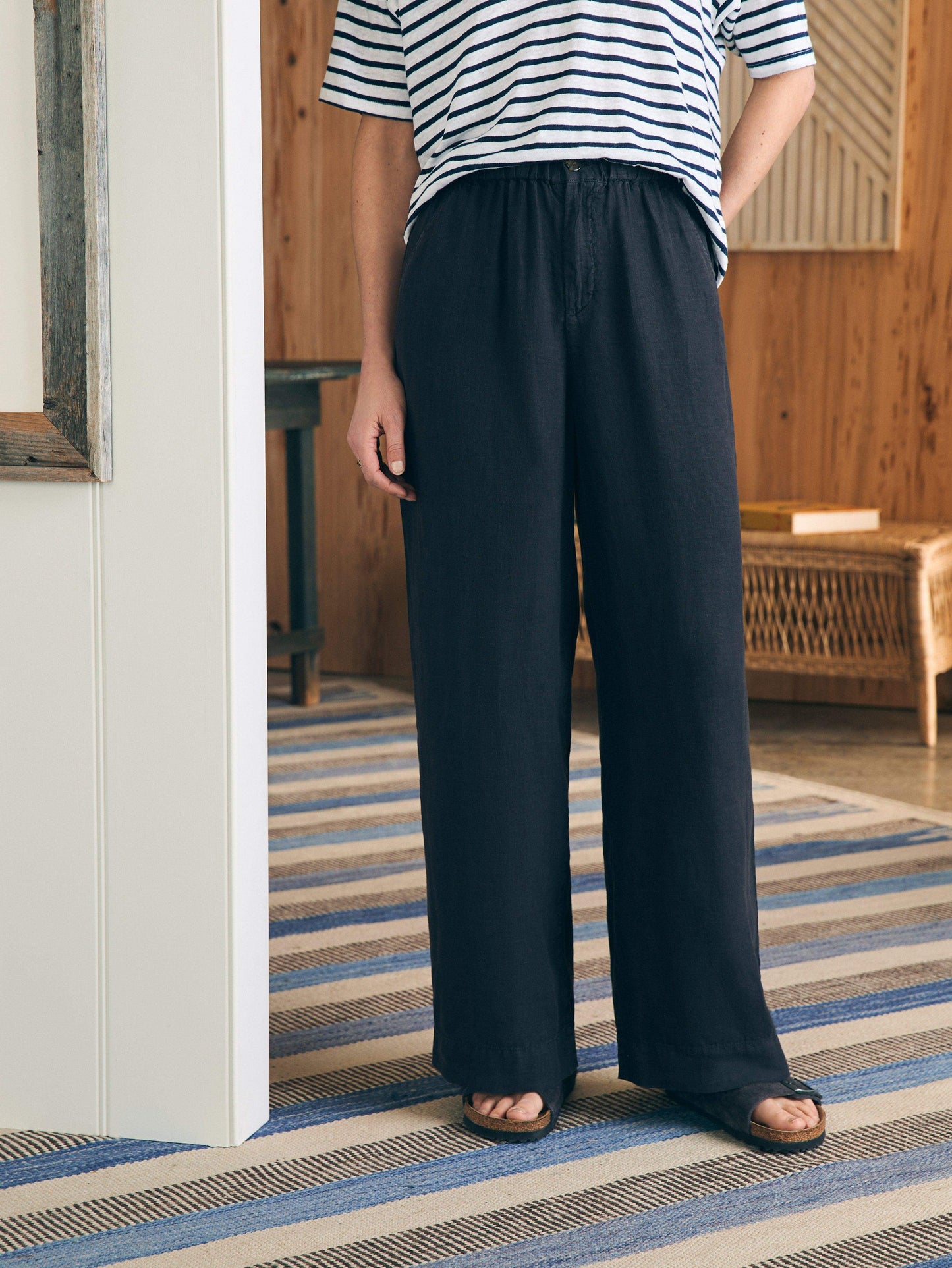 Monterey Linen Pant - Moonless Night