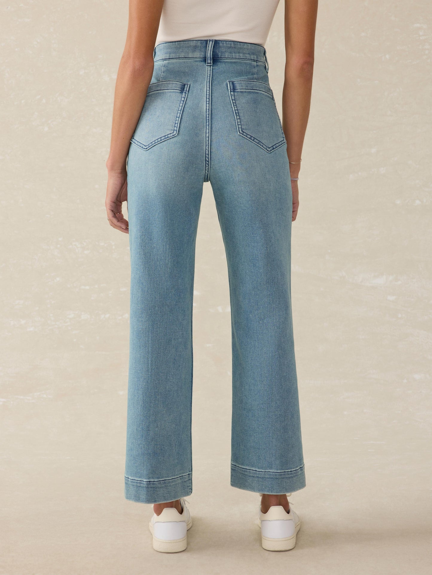 Stretch Terry Patch Pocket Ankle Pant - Eastern Shore Wash