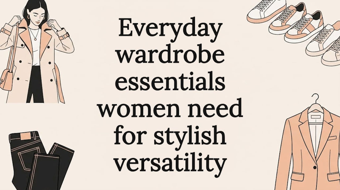 Decorative wardrobe essentials title card