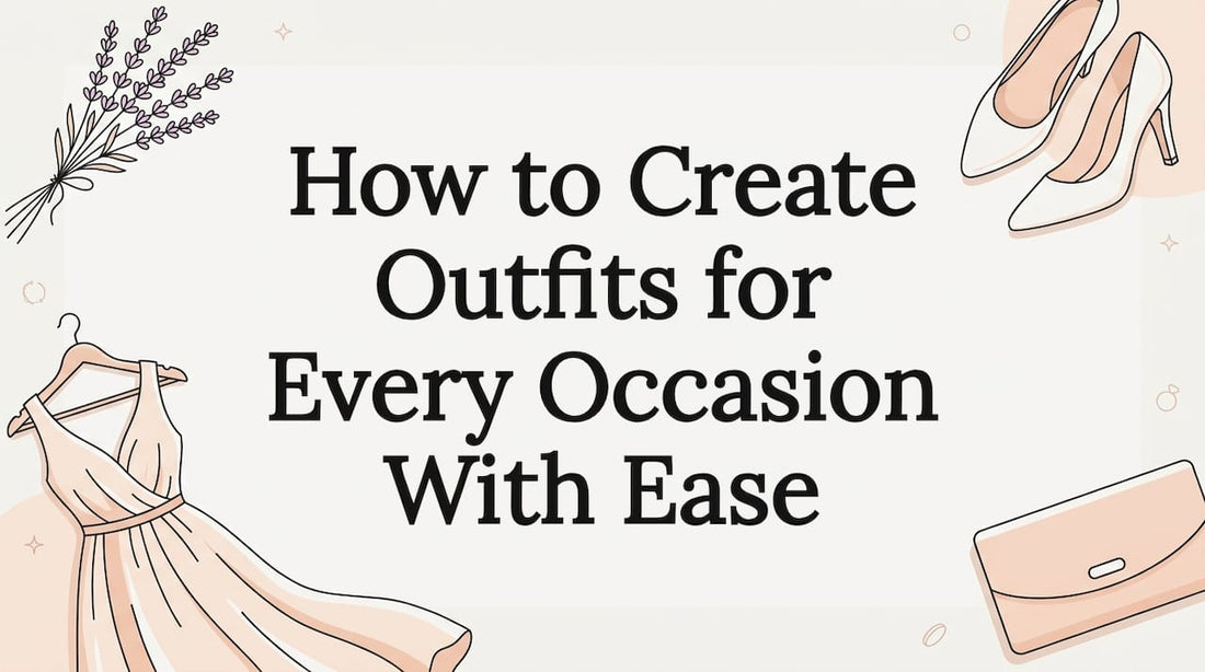 Decorative fashion title card illustration for blog