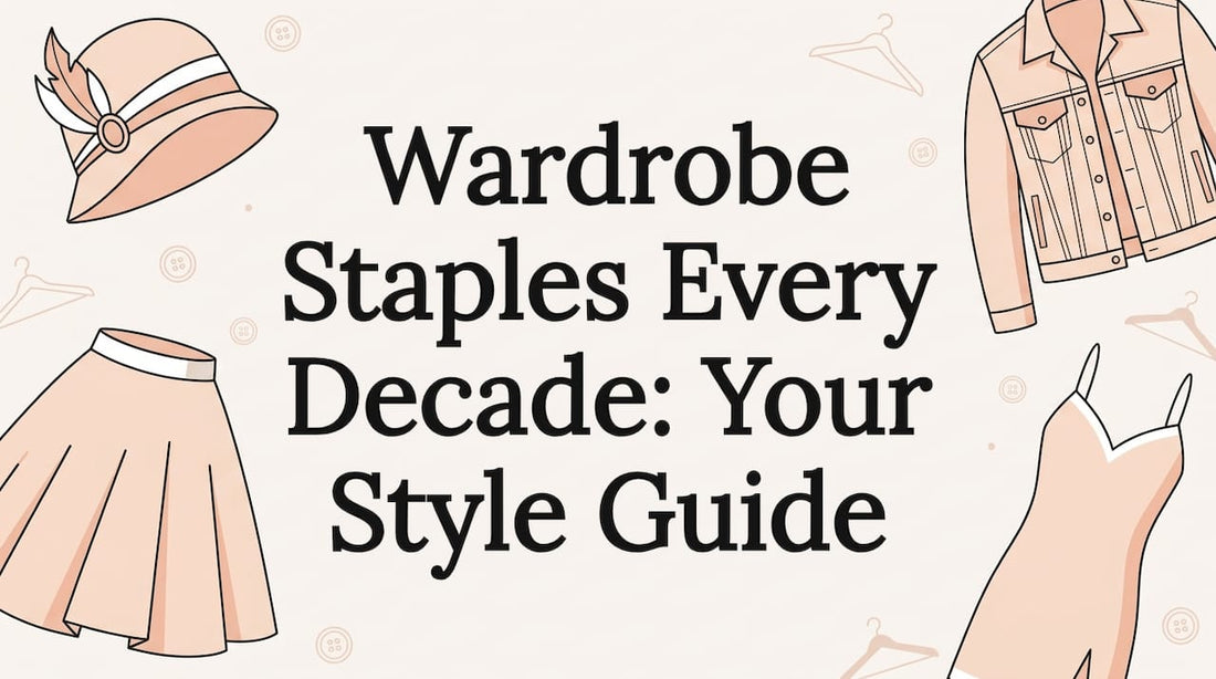 Decorative fashion title card illustration