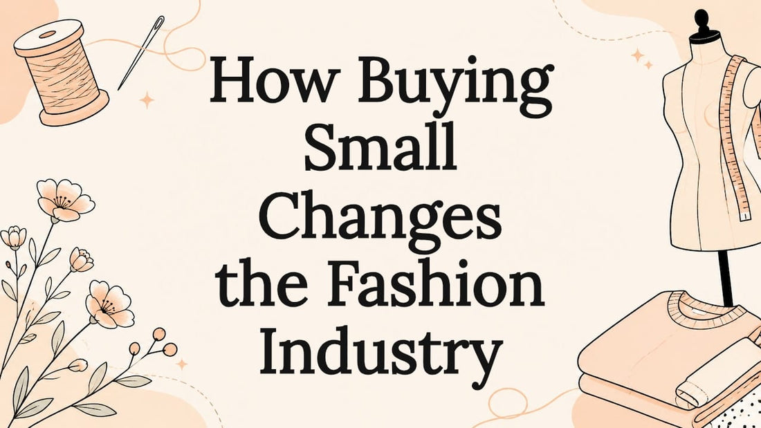Decorative title card with fashion-themed illustrations