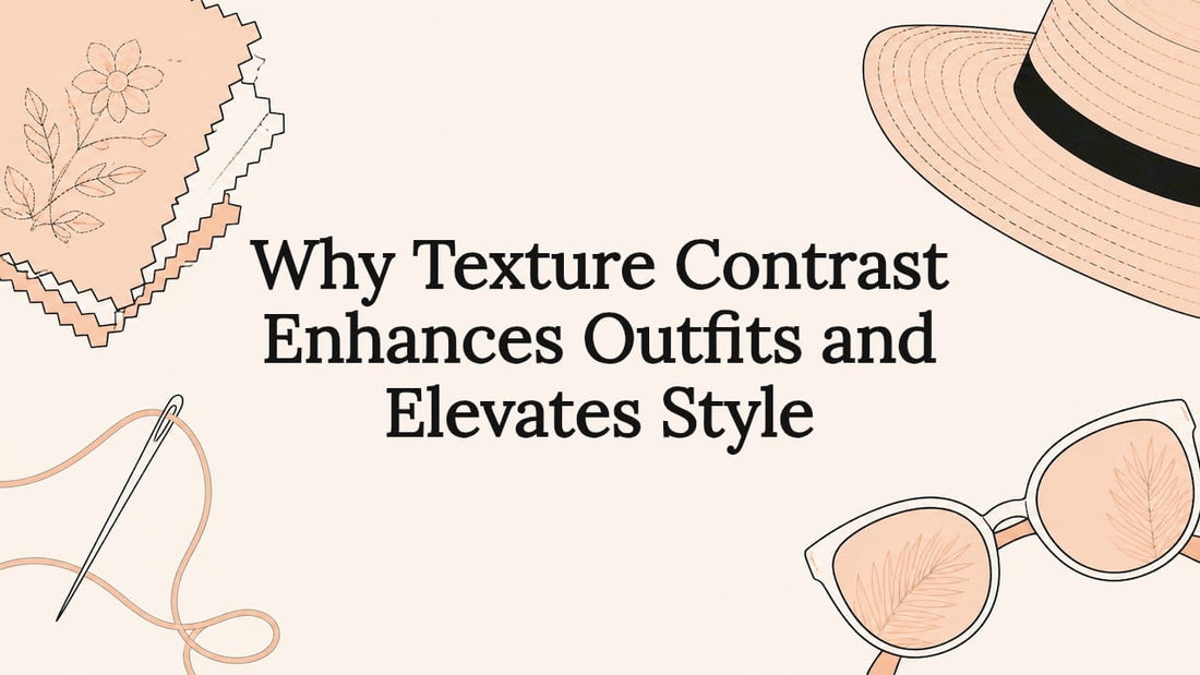 Decorative title card illustration with fashion elements