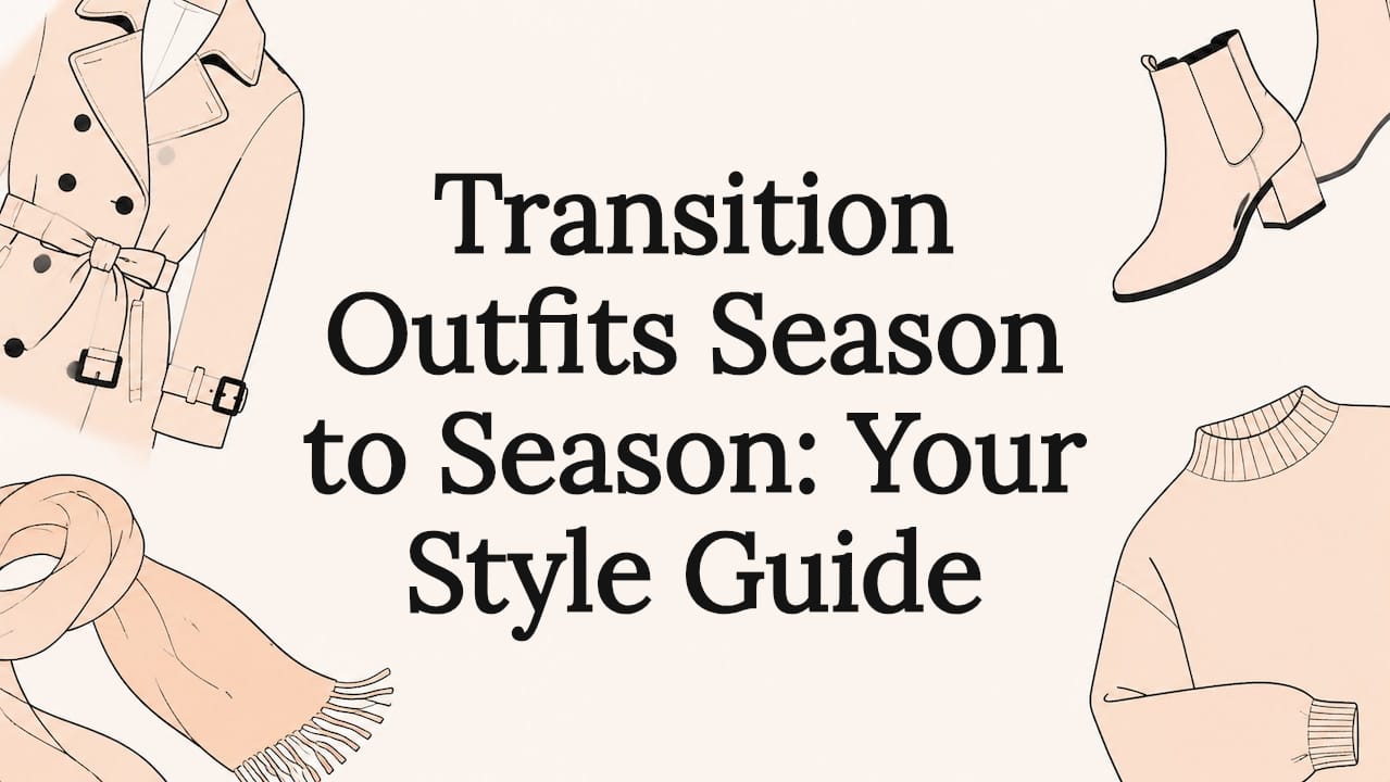Decorative fashion title card illustration