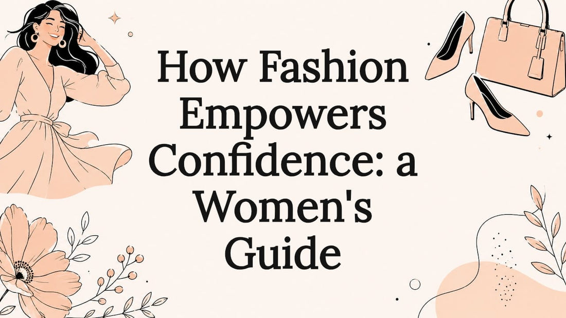 Decorative fashion empowerment title card illustration