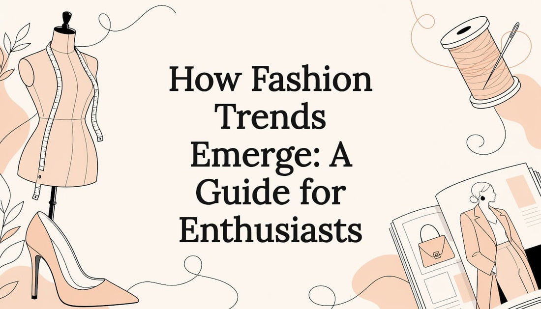 Decorative fashion-themed title card illustration