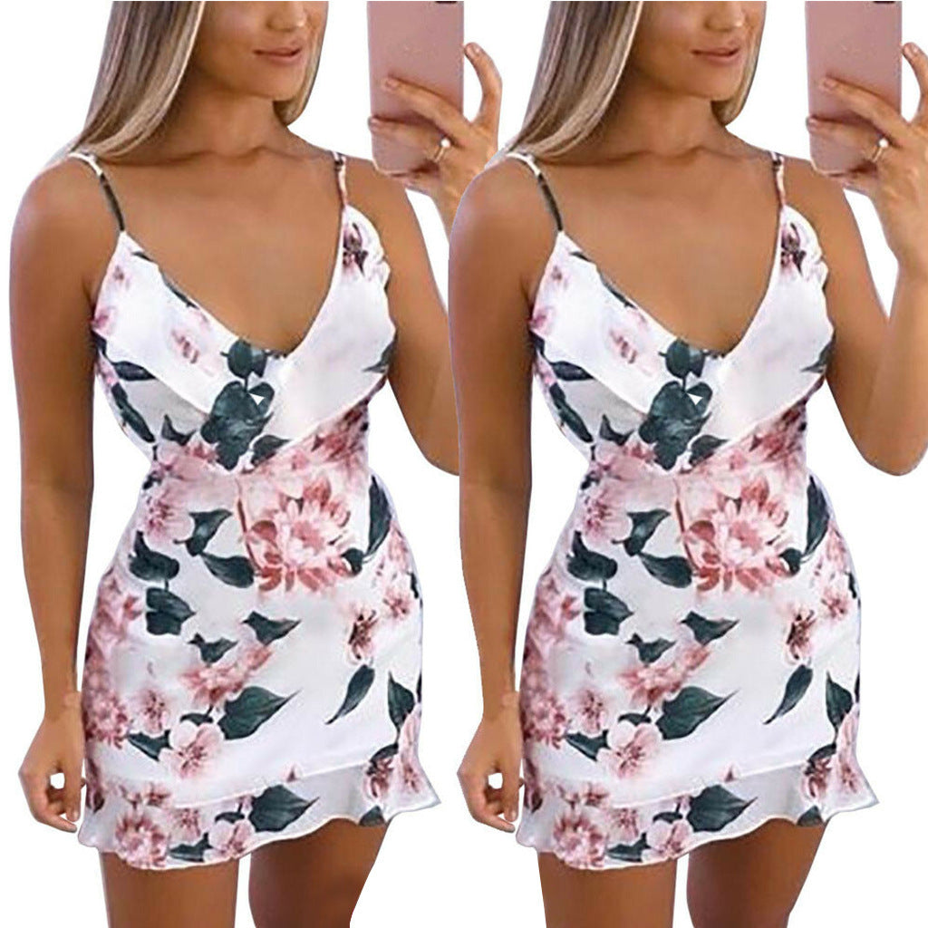 Sleeveless Floral Print Sundress