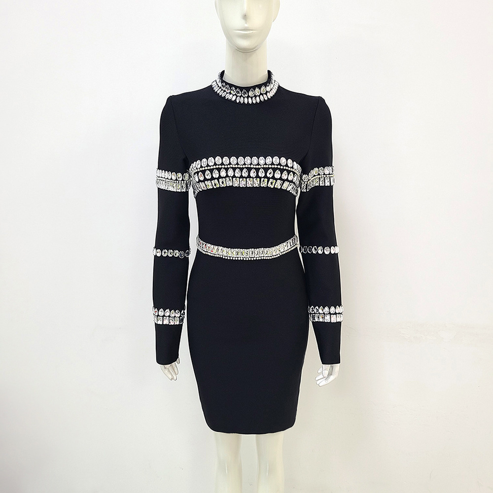 Rhinestone Bandage Dress – Luxe & Sparkle Nightwear