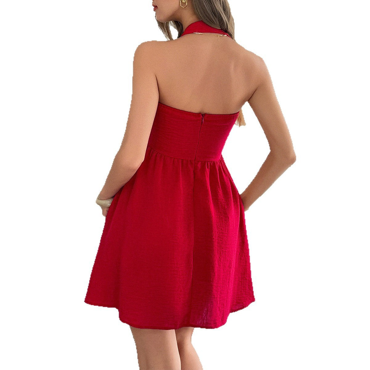 Elegant Graceful Style Halter Dress
