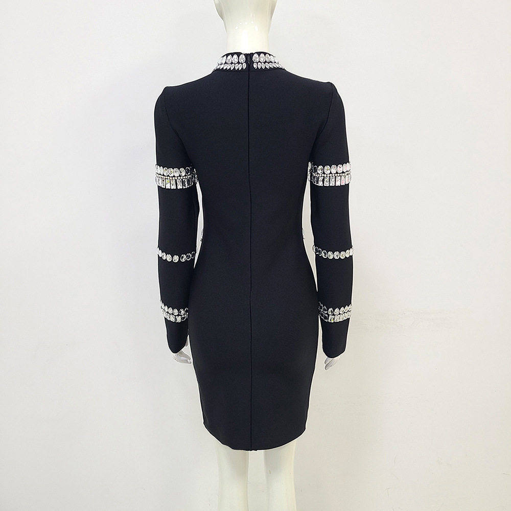 Rhinestone Bandage Dress – Luxe & Sparkle Nightwear