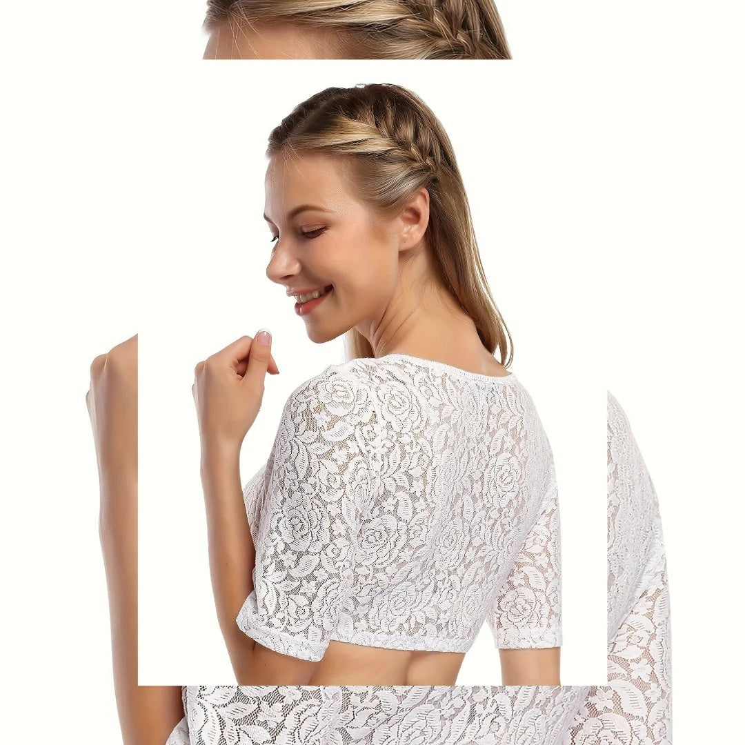 Sexy Lace Stitching Small Shirt Top