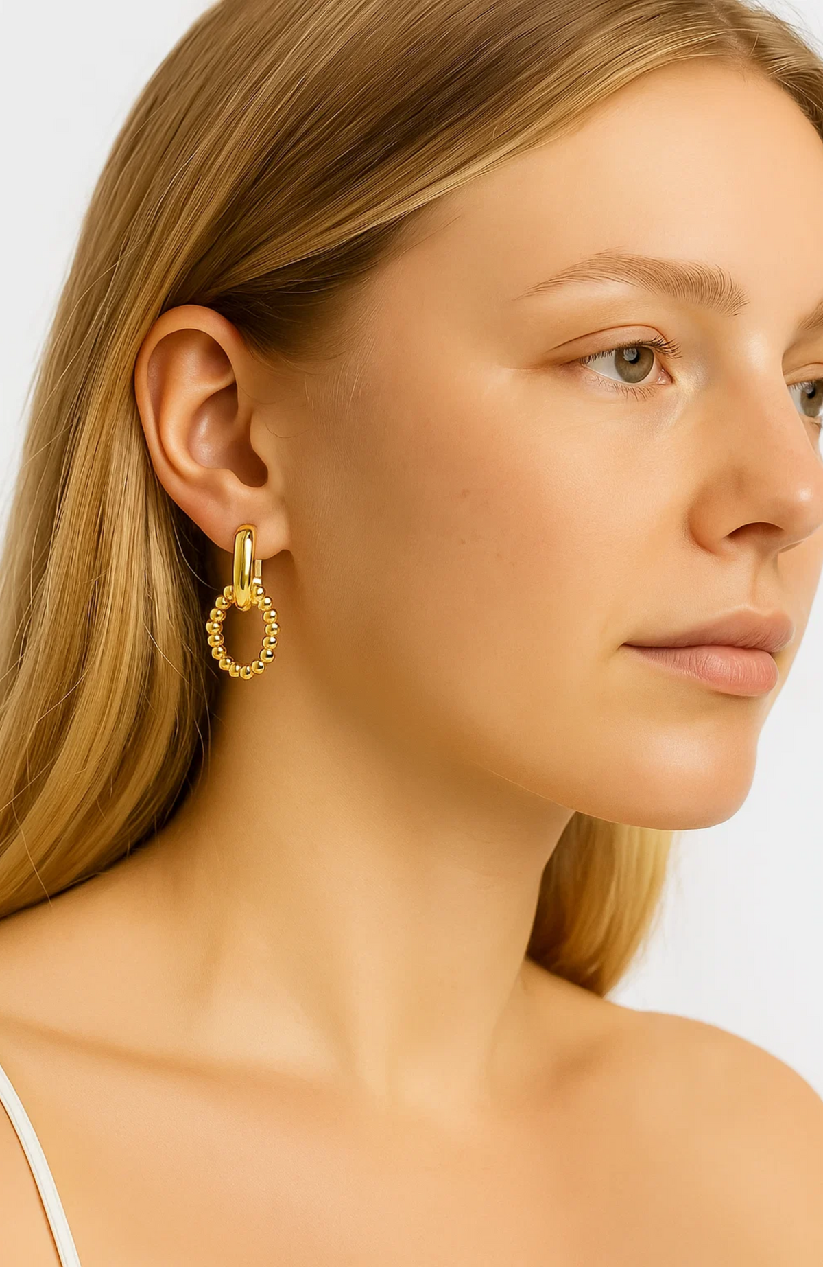 Elegant Link Drop Earrings