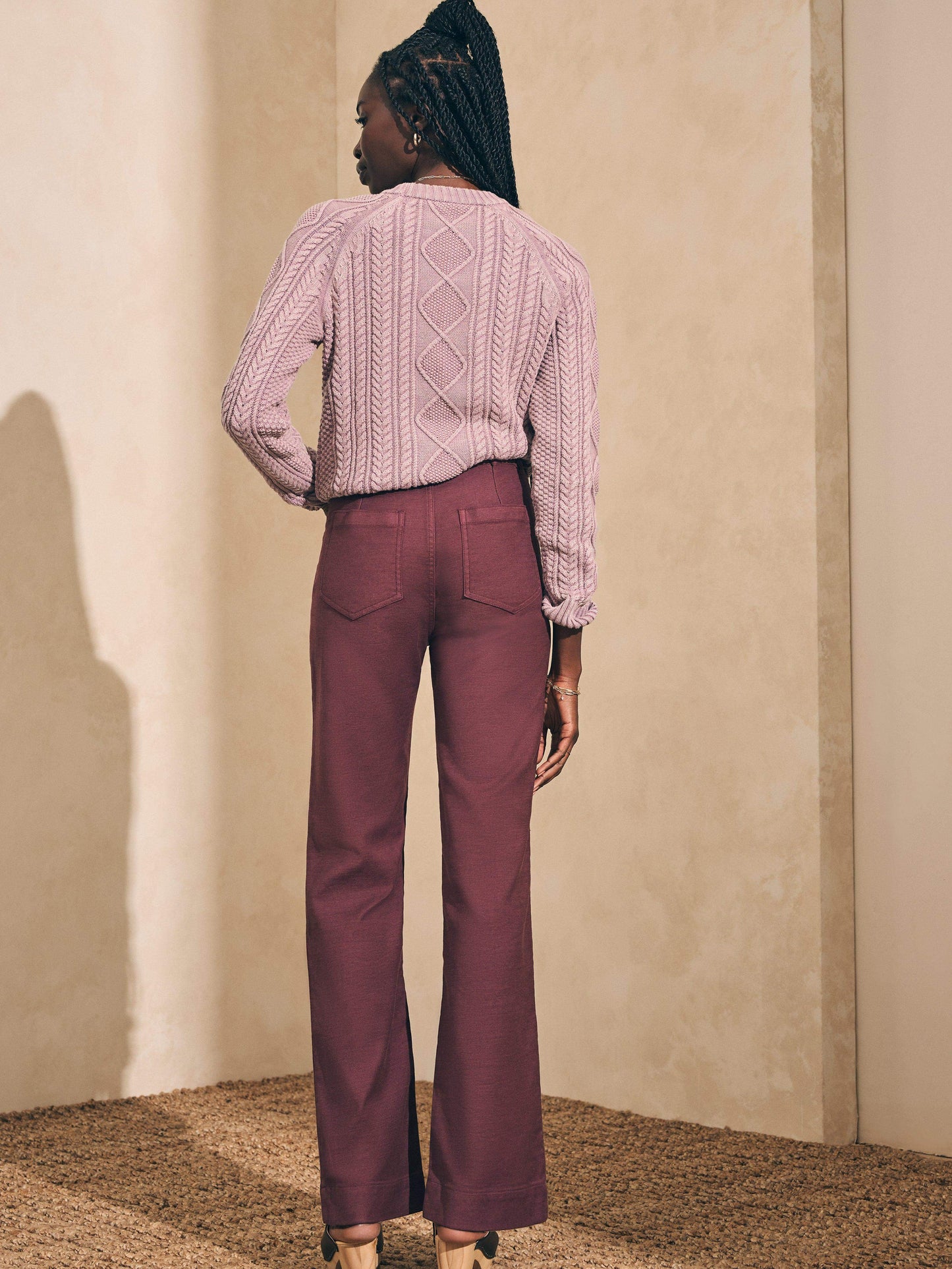 Stretch Terry Patch Pocket Pant - Catawaba Grape