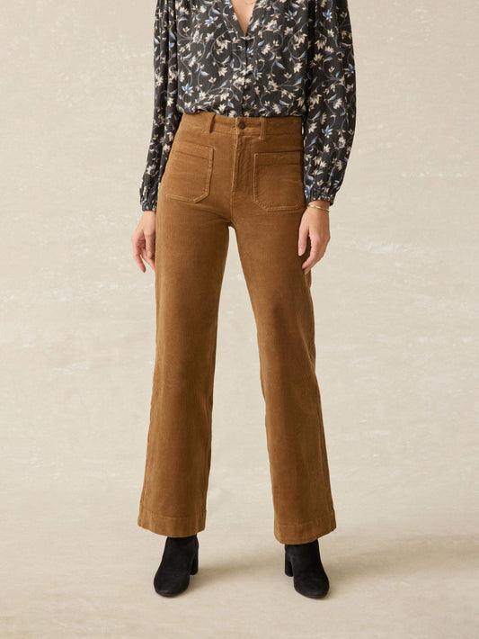 Softstretch Cord Patch Pocket Pant - Cord Brown