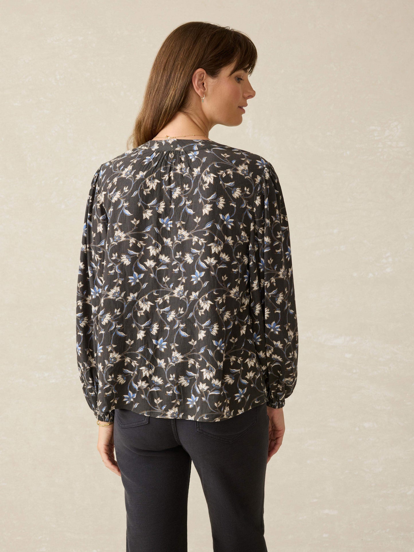 Dakota Blouse - Blue Jasmine Floral