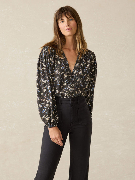 Dakota Blouse - Blue Jasmine Floral