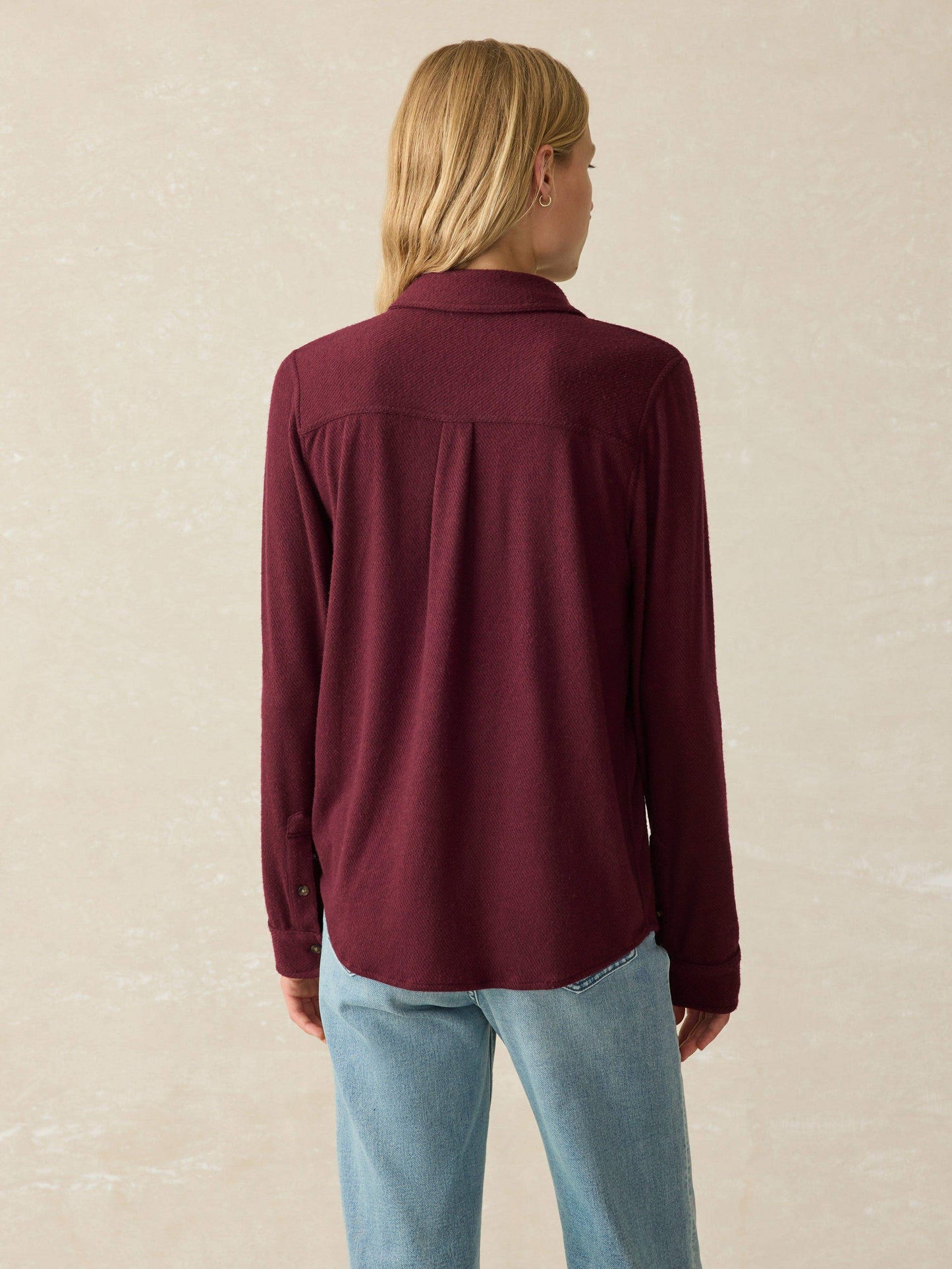 Legend™ Sweater Shirt - Burgundy Twill