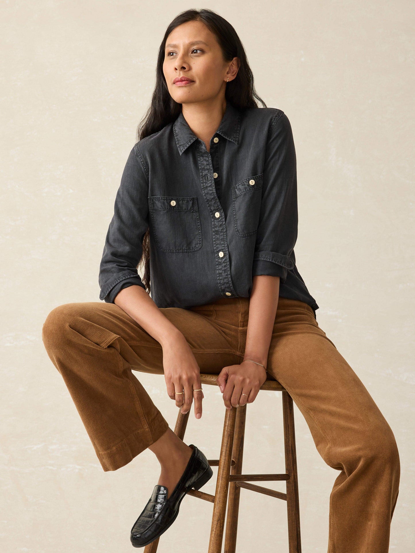 Tried & True Chambray Shirt - Durango Black