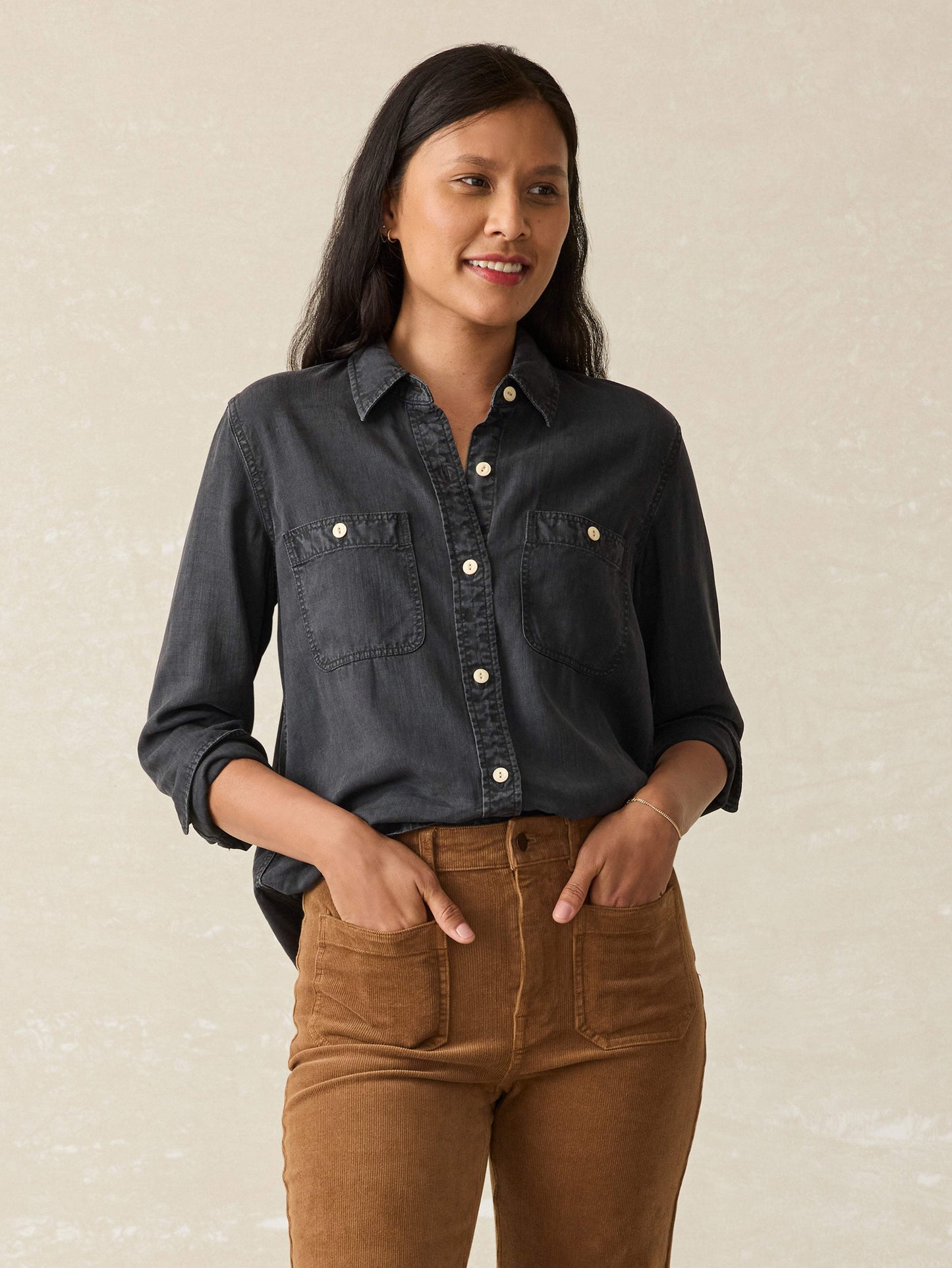 Tried & True Chambray Shirt - Durango Black