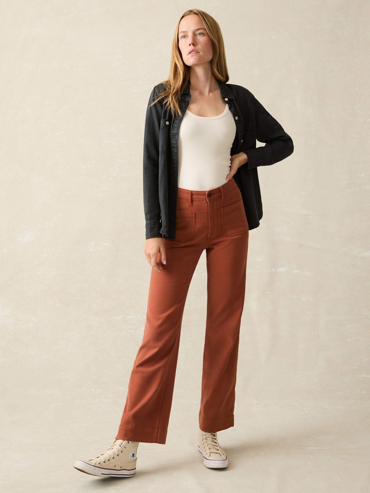 Stretch Terry Patch Pocket Pant - Imperial Topaz