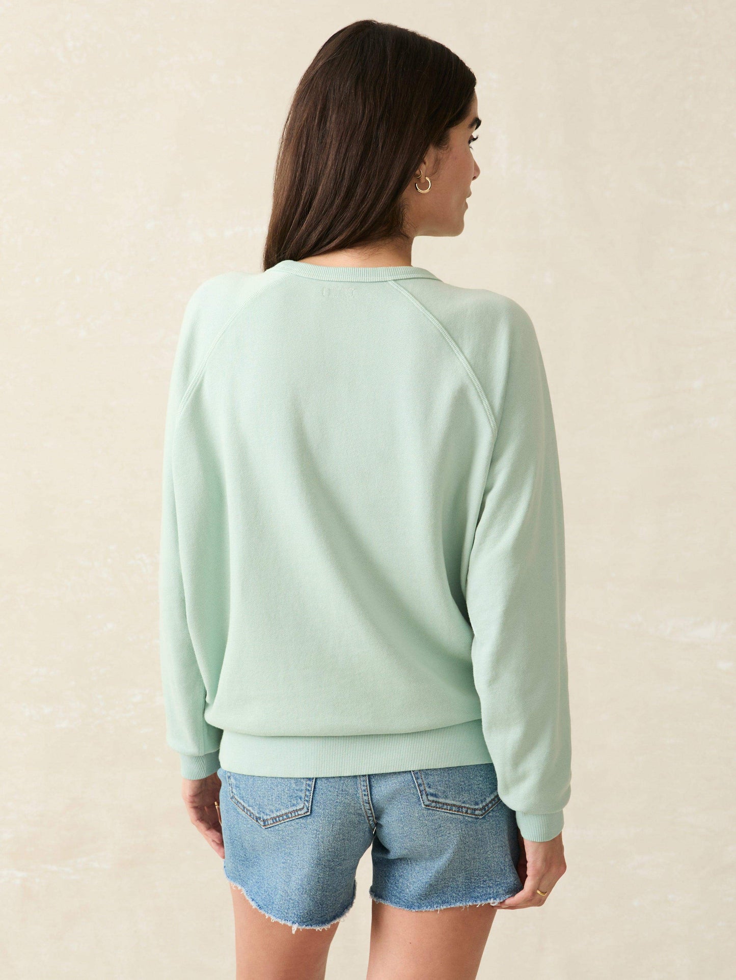 Coastal Cloud Cotton Crew - Jadeite