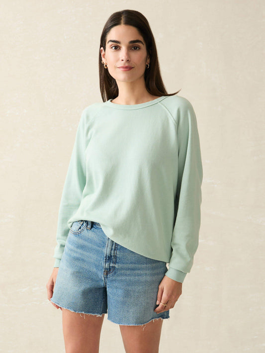 Coastal Cloud Cotton Crew - Jadeite