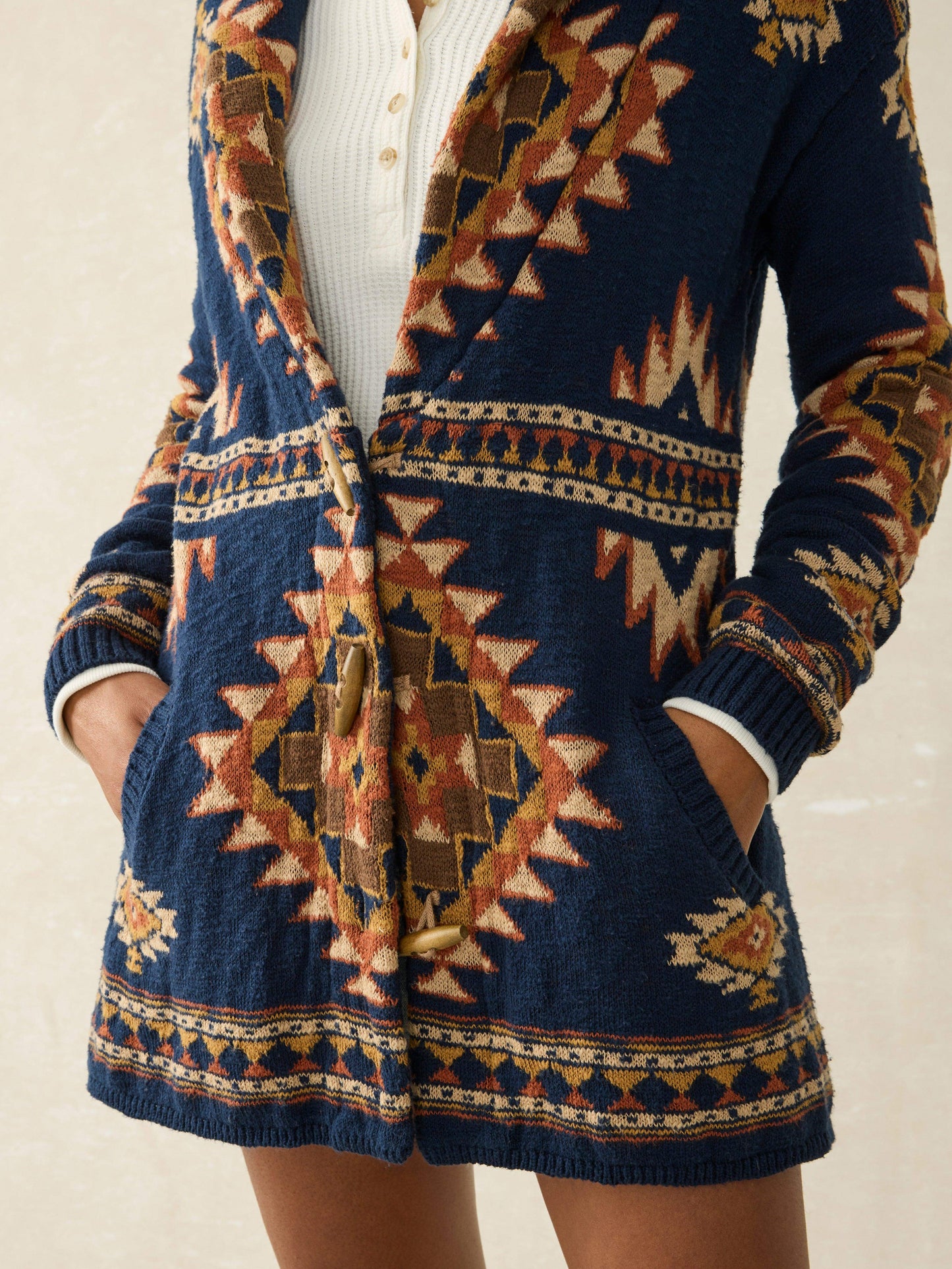 B.YELLOWTAIL Lodge Cardigan - Wolf Mountain