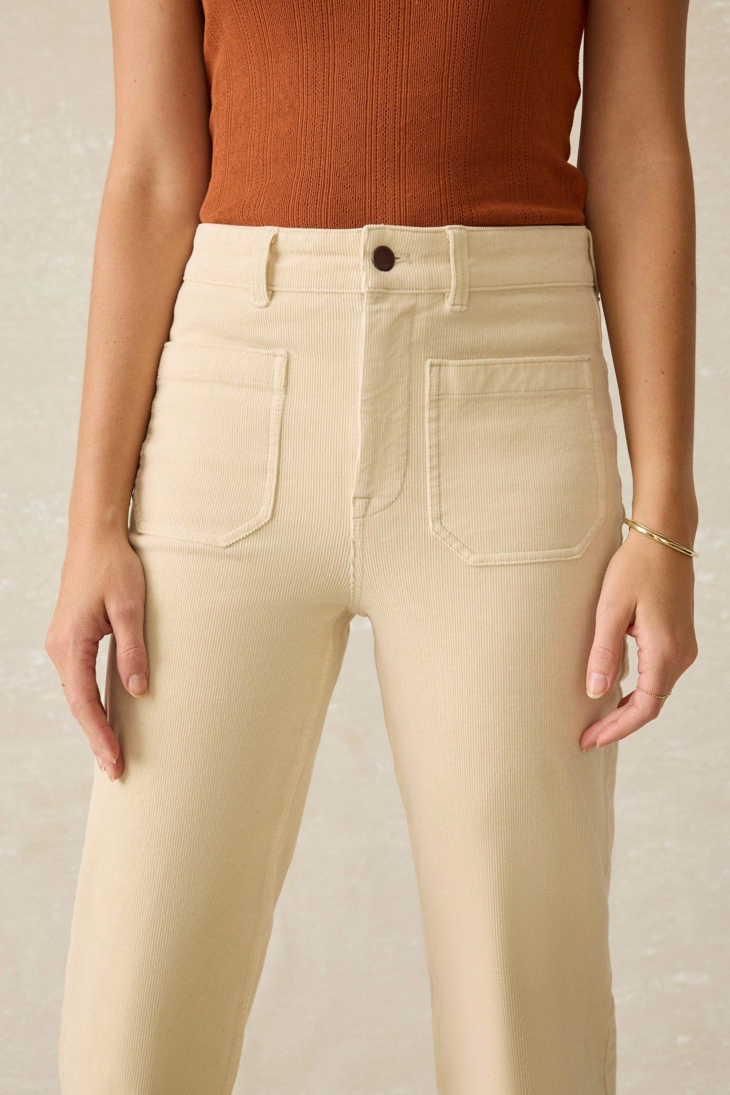 Softstretch Cord Patch Pocket Pant - Summer Sand