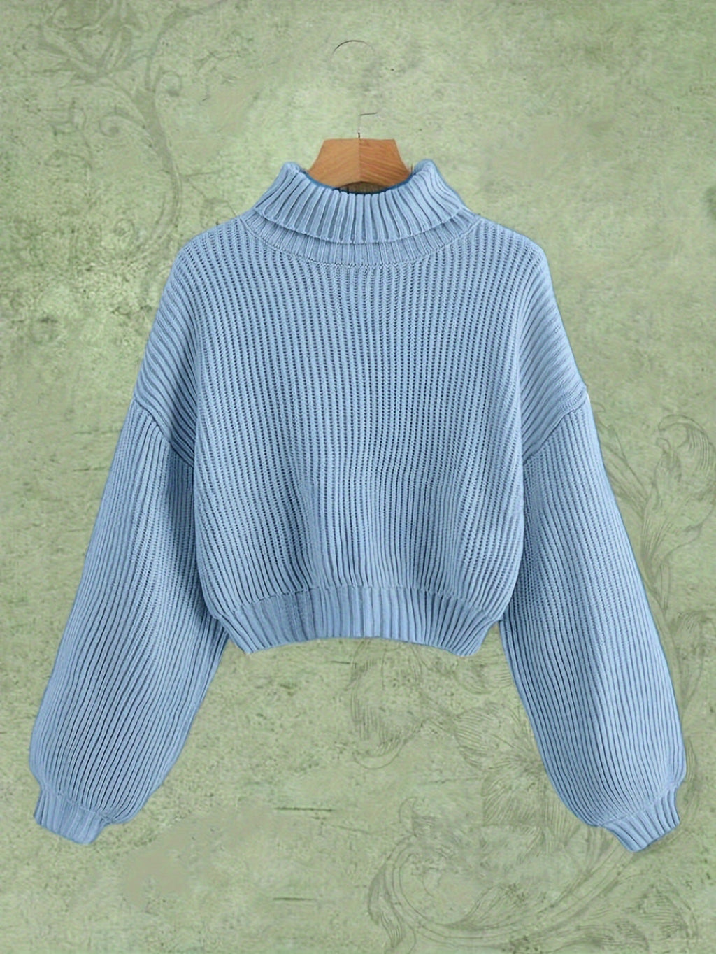 Turtle Neck Elegant Long Sleeve Sweater
