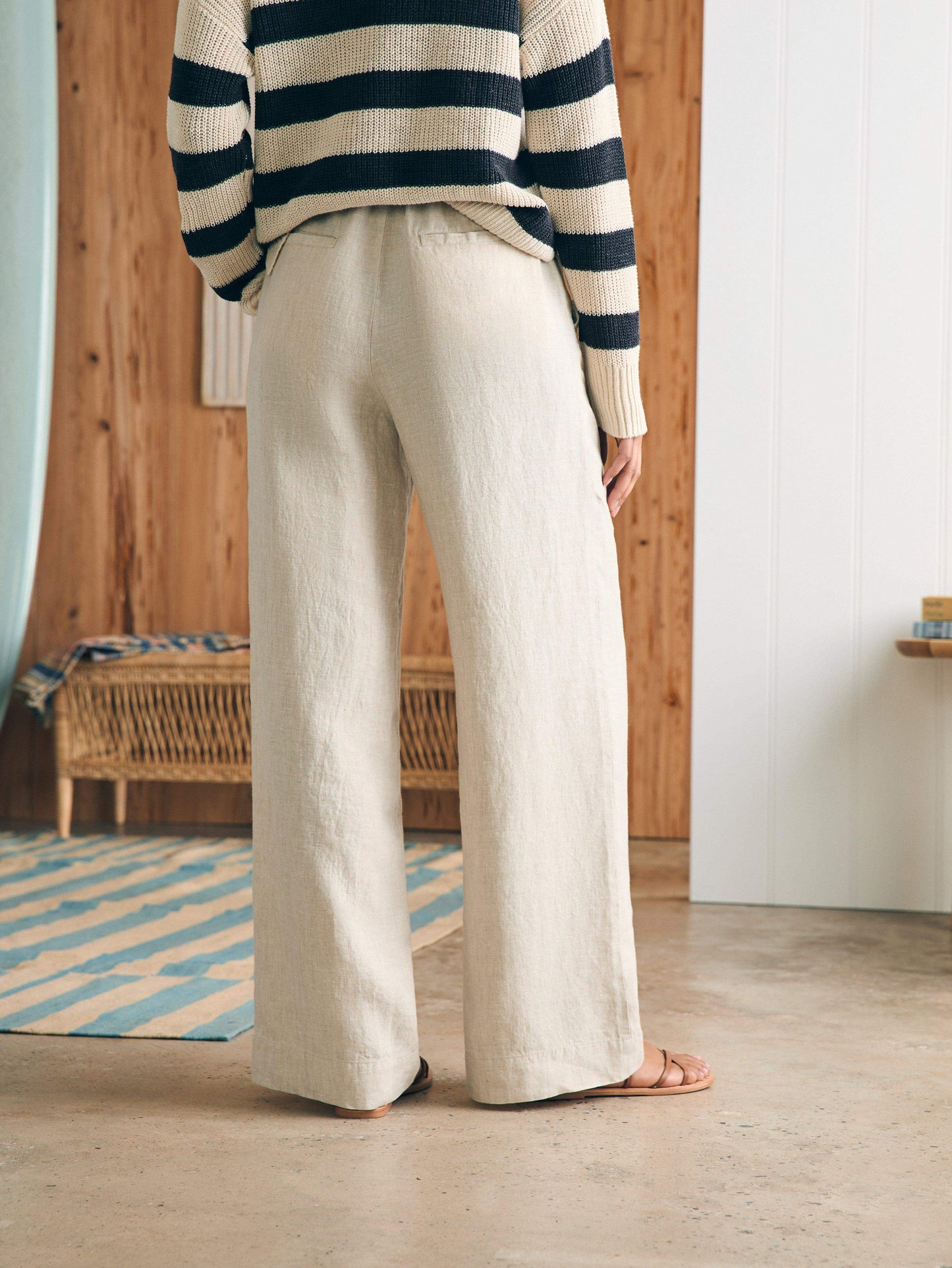 Monterey Linen Pant - Flax