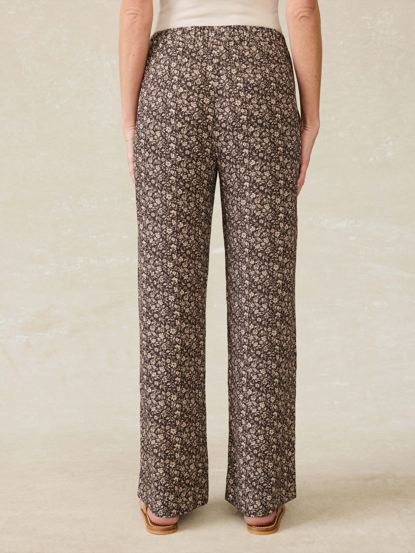 Cabana Pant - Charcoal Woodstock Floral