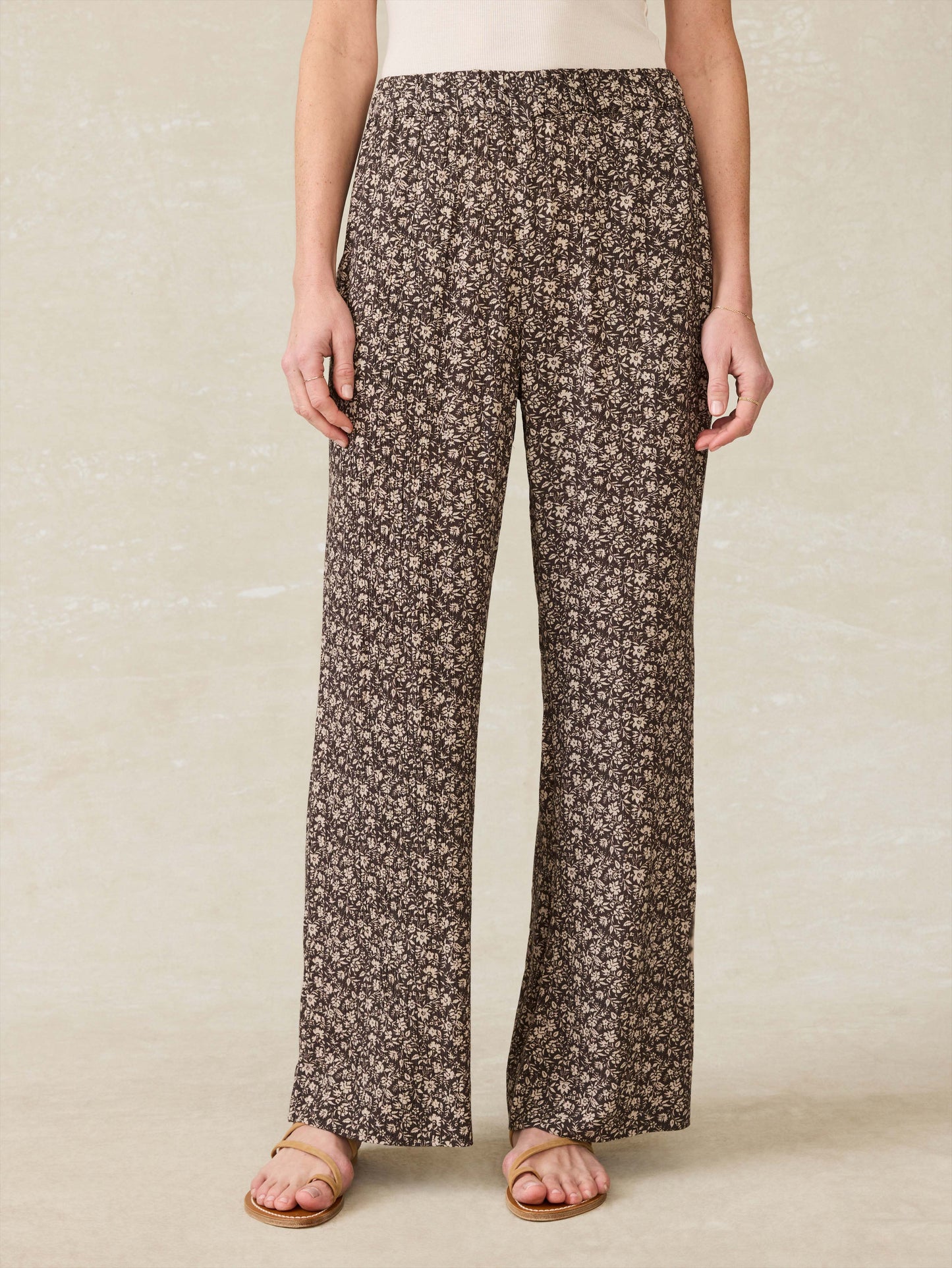 Cabana Pant - Charcoal Woodstock Floral