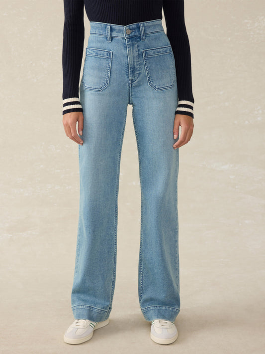 Stretch Terry Patch Pocket Pant - Eastern Shore Wash