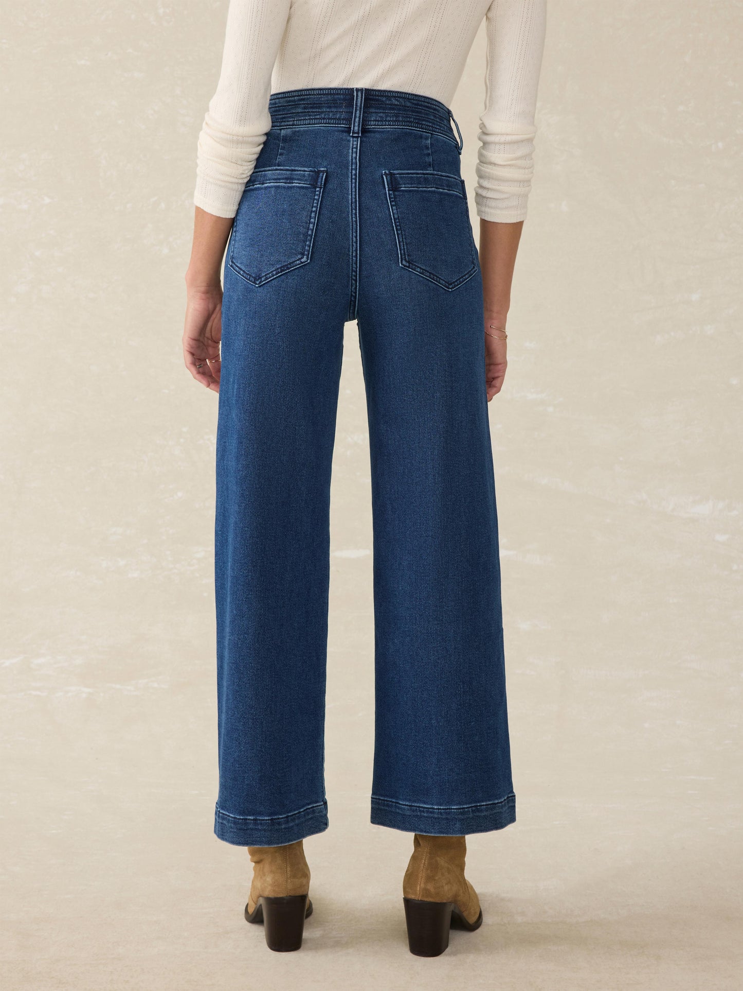 Stretch Terry Harbor Ankle Pant - Creekstone Wash