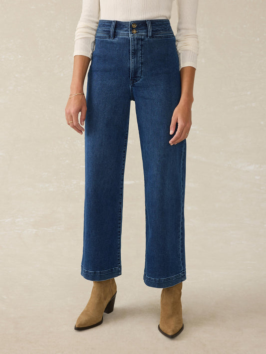Stretch Terry Harbor Ankle Pant - Creekstone Wash