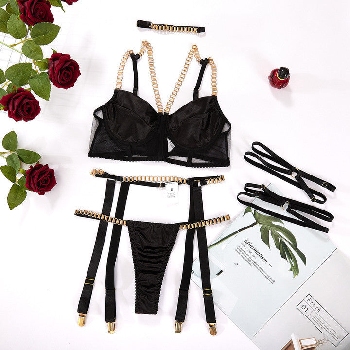 Women's Metal Chain Fun Three Piece Set